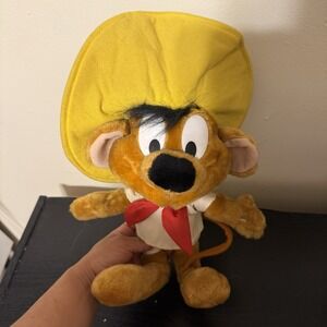 Vintage Looney Tunes Speedy Gonzales Plush Figure 1996 ACE 12" Tall